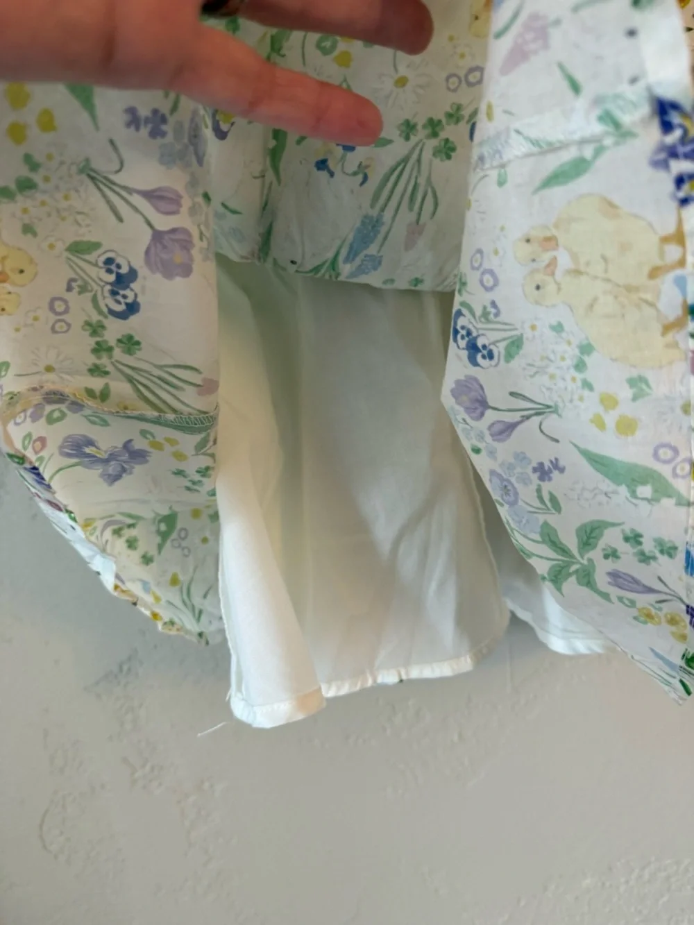 Rare‎ Editions Girls Duckie Bunny Sundress with Pleated & Ribbon Trim Spring 9m